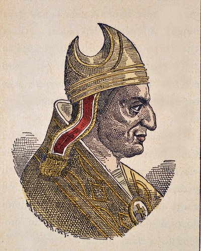 Retrato del Papa Bonifacio IV (608-615) de Italian School