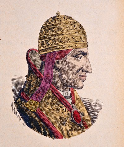 Retrato del Papa Bonifacio VIII (1294-1303) de Italian School