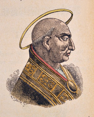 Retrato del Papa Calixto I (217-222) de Italian School