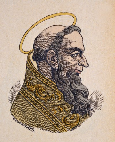 Retrato del Papa Celestino I (422-432) de Italian School