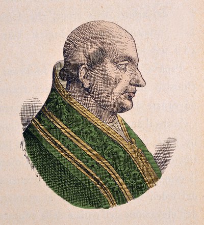 Retrato del Papa Clemente III (1187-1191) de Italian School