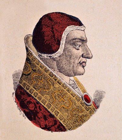 Retrato del Papa Clemente VI (1342-1352) de Italian School