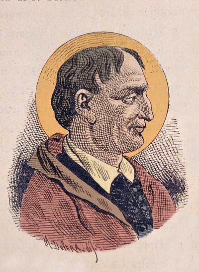 Retrato del Papa Cornelio (251-253) de Italian School