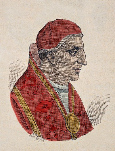 Retrato del Papa Esteban III (768-772) de Italian School