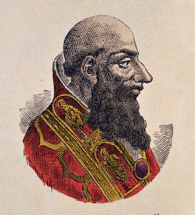 Retrato del Papa Esteban IV (885-891) de Italian School