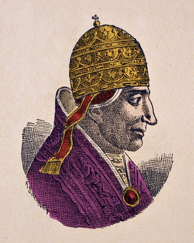 Retrato del Papa Esteban IX (1057-1058) de Italian School