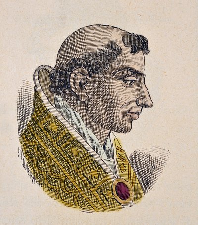 Retrato del Papa Esteban VII (927-931) de Italian School