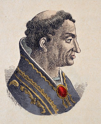 Retrato del Papa Eugenio II (824-827) de Italian School