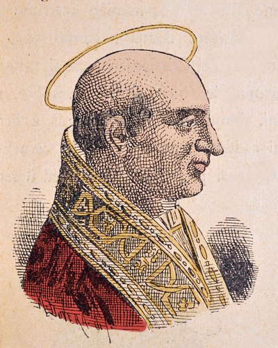 Retrato del Papa Eutiquiano (275-293) de Italian School