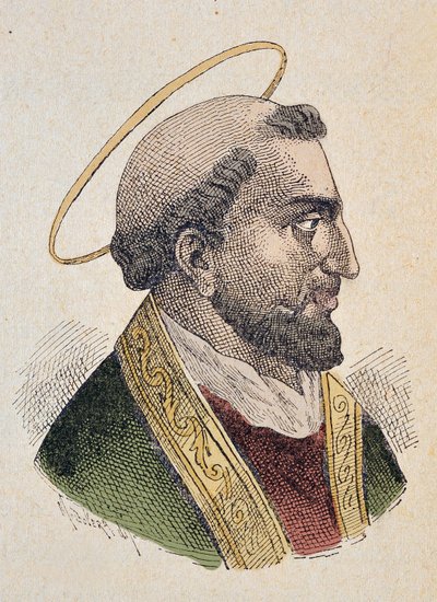 Retrato del Papa Evaristo (97-107) de Italian School
