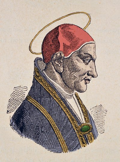 Retrato del Papa Félix III (483-492) de Italian School