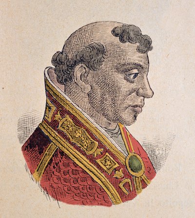 Retrato del Papa Formoso (891-896) de Italian School