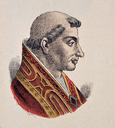 Retrato del Papa Gelasio II (1118-1119) de Italian School