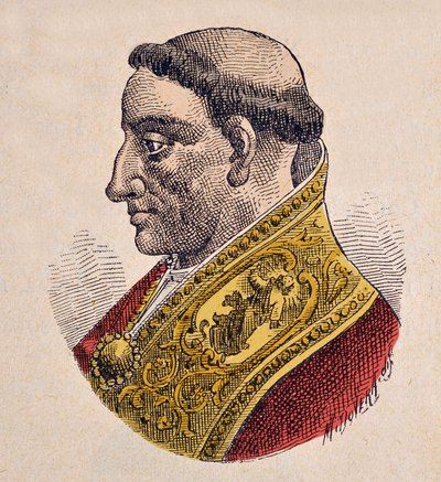 Retrato del Papa Gregorio IV (827-844) de Italian School