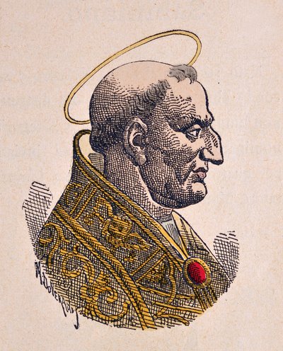 Retrato del Papa Gregorio I el Grande (590-604) de Italian School