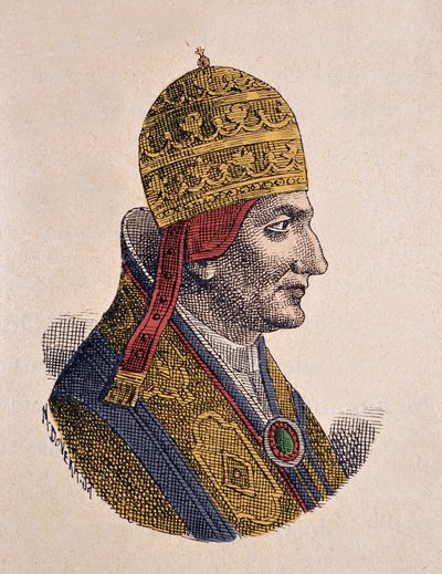 Retrato del Papa Gregorio VIII (1187) de Italian School
