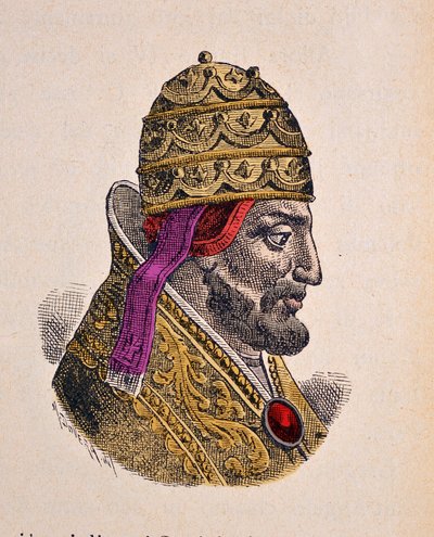 Retrato del Papa Gregorio VII (1073-1085) de Italian School