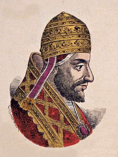 Retrato del Papa Gregorio V (996-999) de Italian School