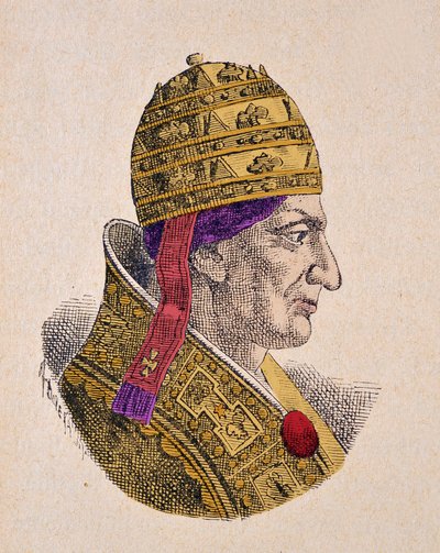 Retrato del Papa Gregorio X (1271-1276) de Italian School