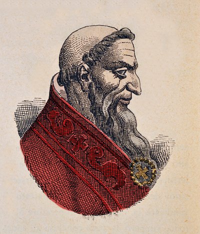 Retrato del Papa Honorio I (625-638) de Italian School