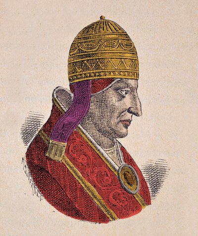 Retrato del Papa Inocencio III (1198-1216) de Italian School