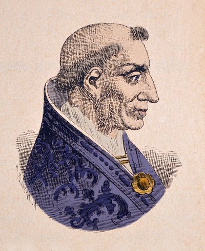 Retrato del Papa Inocencio V (1276) de Italian School