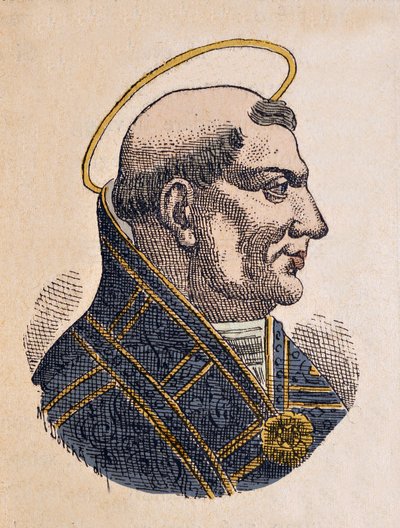 Retrato del Papa Juan II (533-535) de Italian School