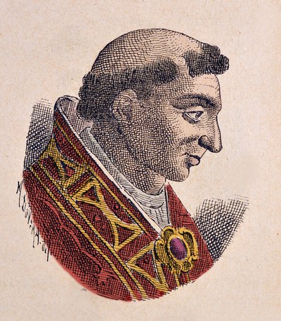Retrato del Papa Juan IX (898-900) de Italian School