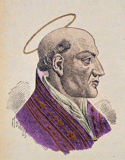 Retrato del Papa Juan I (523-526) de Italian School