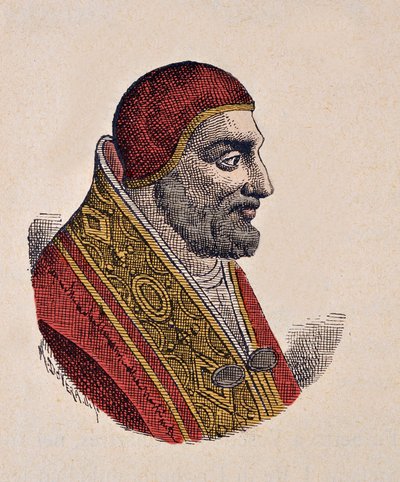 Retrato del Papa Juan XIX (1024-1032) de Italian School