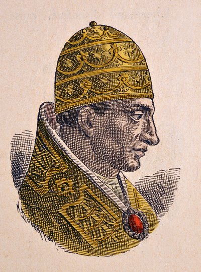 Retrato del Papa Juan X (914-928) de Italian School