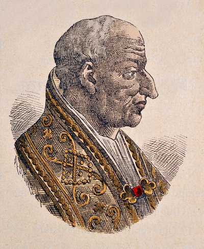 Retrato del Papa León III (795-816) de Italian School