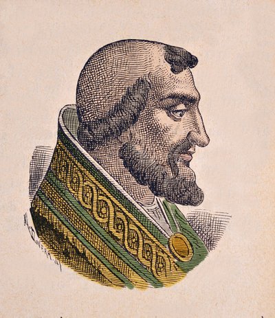 Retrato del Papa León IX (1049-1054) de Italian School