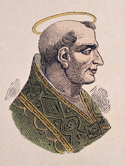 Retrato del Papa León I el Grande (440-461) de Italian School