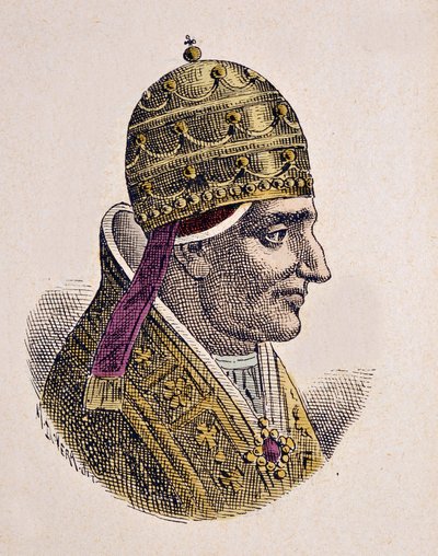 Retrato del Papa León VII (936-939) de Italian School