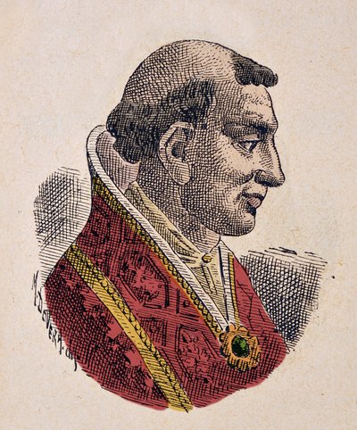Retrato del Papa León VI (928-929) de Italian School
