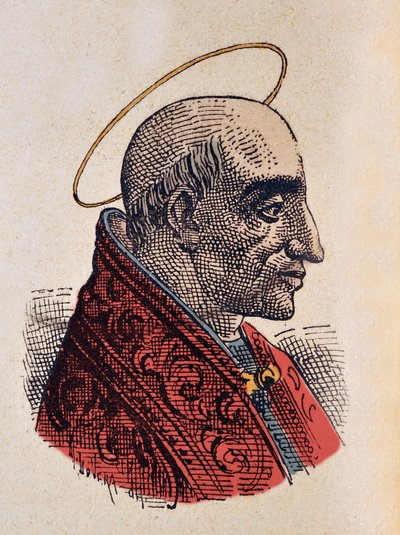 Retrato del Papa Marcelino (296-304) de Italian School
