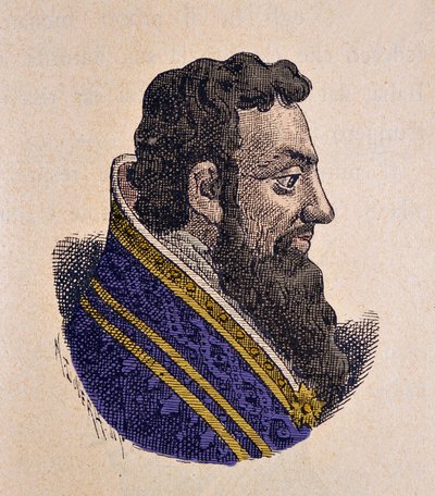 Retrato del Papa Marino II (942-946) de Italian School