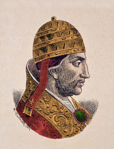 Retrato del Papa Nicolás III (1277-1280) de Italian School