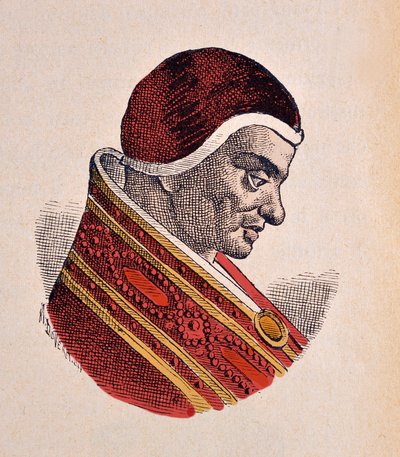 Retrato del Papa Pascual II (1099-1118) de Italian School