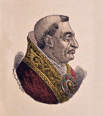 Retrato del Papa Pablo II (1464-1471) de Italian School
