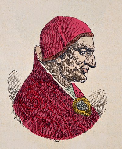 Retrato del Papa Sabiniano (604-606) de Italian School