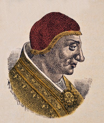 Retrato del Papa Sergio II (844-847) de Italian School