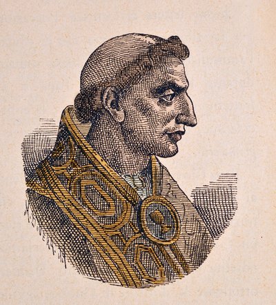 Retrato del Papa Severino I (638-640) de Italian School
