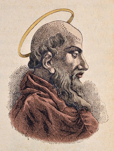 Retrato del Papa Sixto I (115-125) de Italian School
