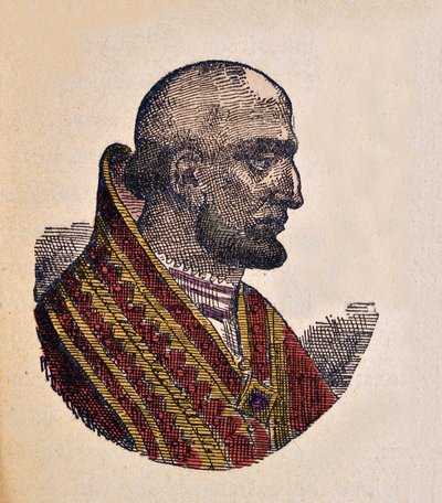 Retrato del Papa Teodoro I (642-649) de Italian School