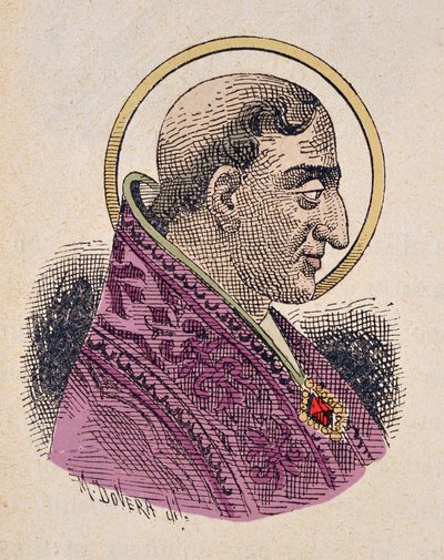 Retrato del Papa Urbano I (222-230) de Italian School