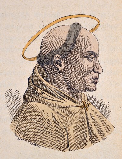Retrato del Papa Víctor I (ca. 189-199) de Italian School