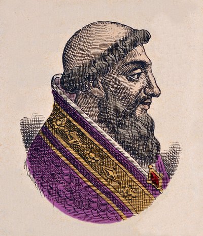 Retrato del Papa Víctor II (1055-1057) de Italian School