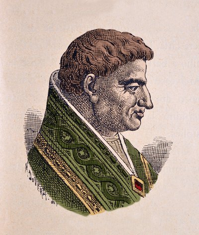 Retrato del Papa Víctor II (1086-1087) de Italian School